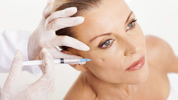 rajeunissement de la peau du visage par injection